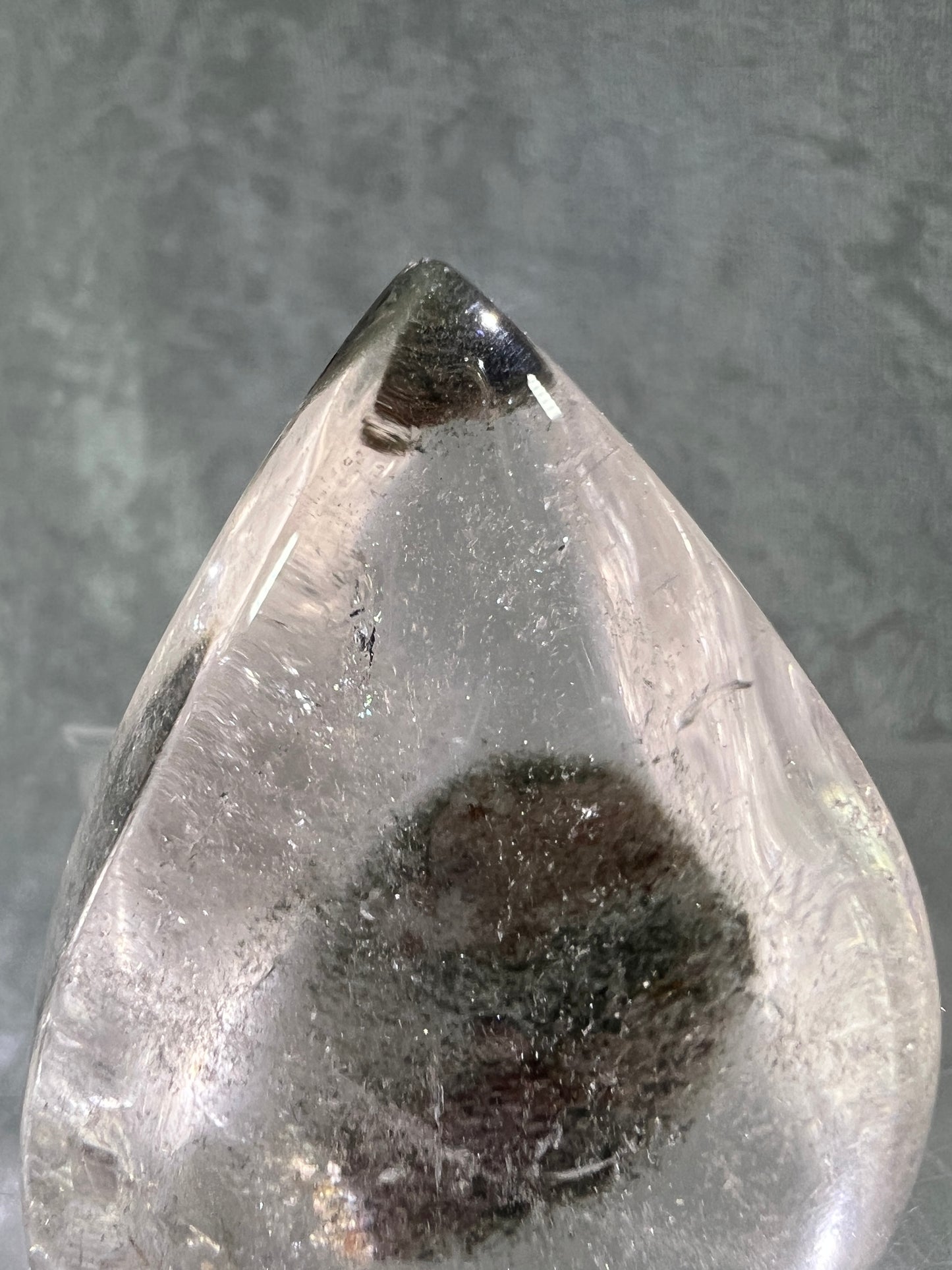 Garden Quartz Crystal Flame. Gorgeous Four Seasons Landscape. Rare Lodolite Quartz Flame