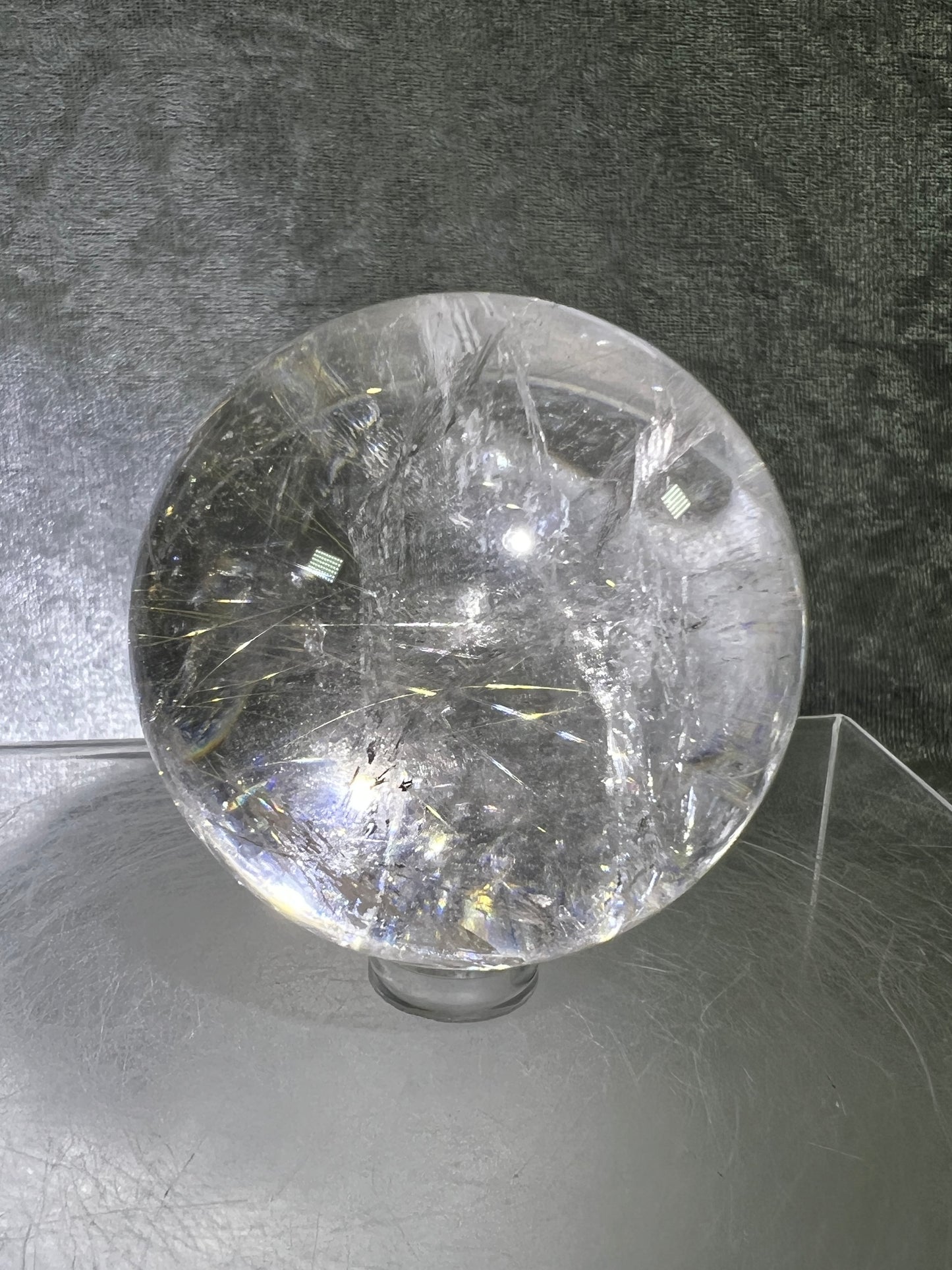 Rutile Quartz Sphere. 58mm. Gorgeous Golden Rutilated Quartz. Stunning Display Sphere