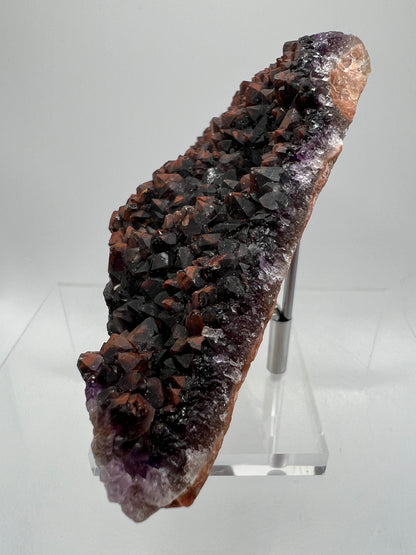 Auralite Crystal Specimen. Very Rare Brazilian Red Amethyst Cluster. Beautiful High Quality Specimen.