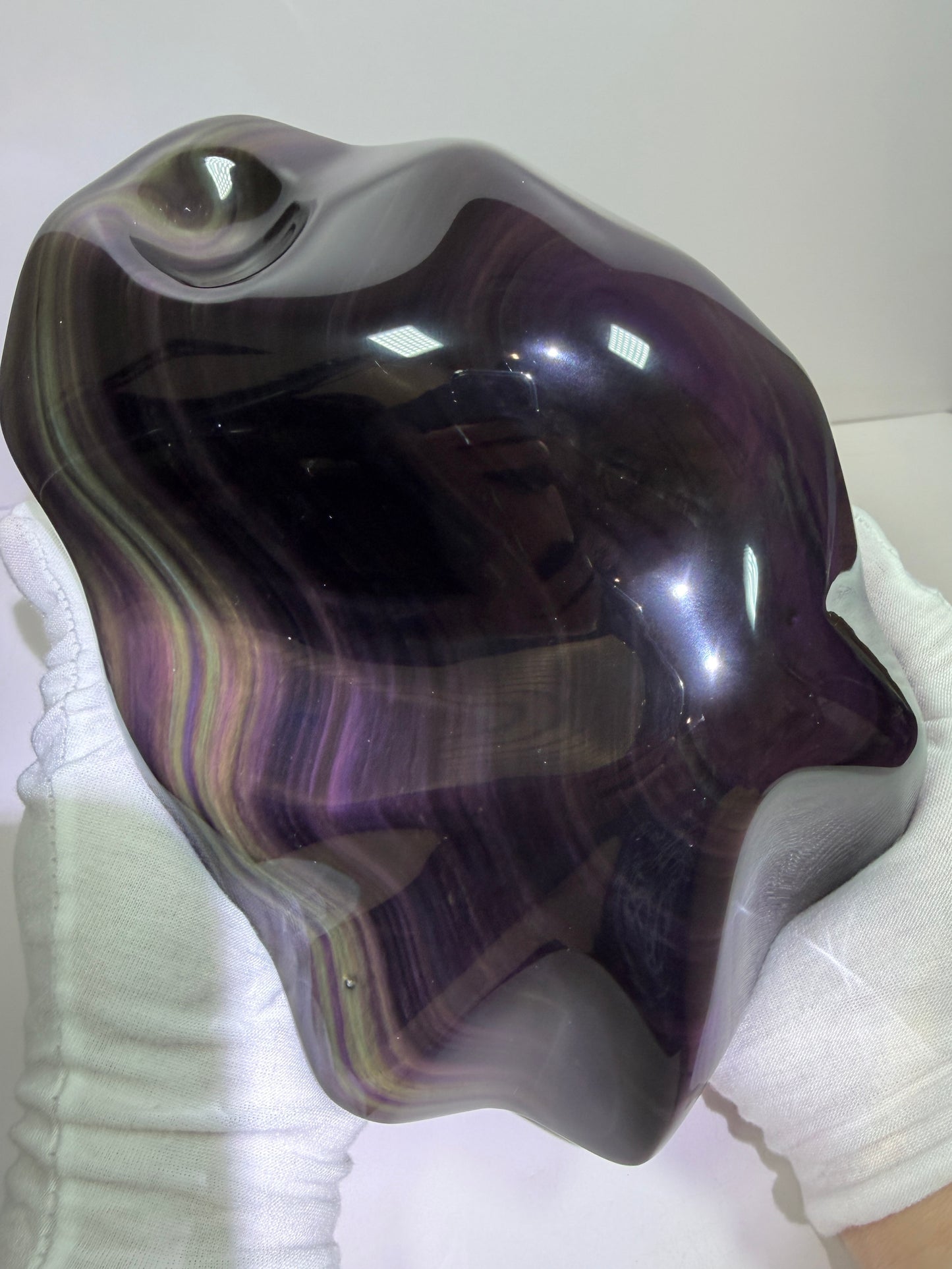 Rainbow Obsidian Freeform. Top Quality Extra Large Statement Piece. Gorgeous One Of A Kind Display Crystal.