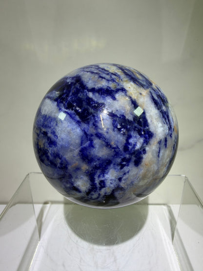 Sodalite Crystal Sphere. 74mm. Beautiful Sodalite From Namibia. Gorgeous Display Crystal.