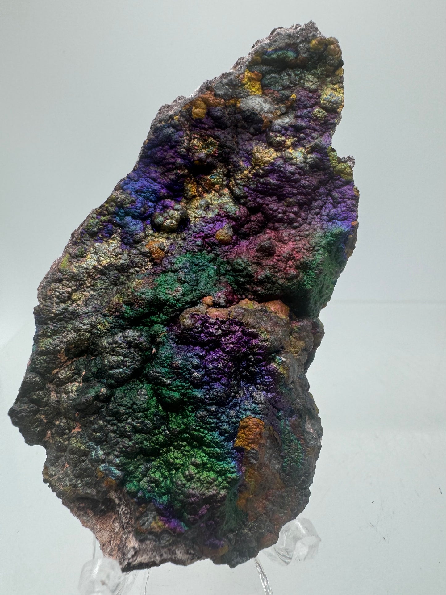 Turgite From Chihuahua, Mexico. Gorgeous Iridescent Rainbow Flash. Amazing Hematite Goethite Mineral Specimen.