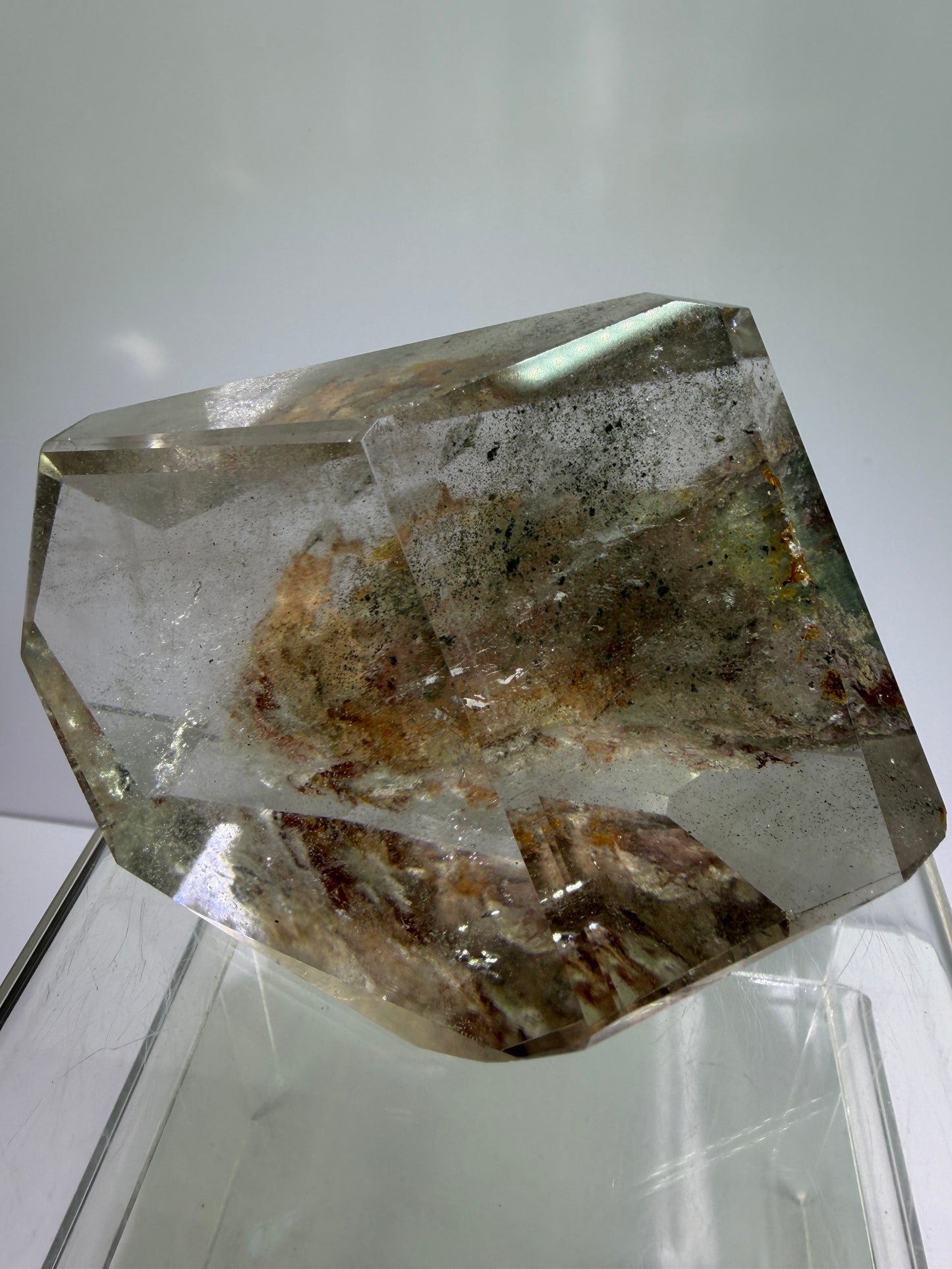 Garden Quartz Polished Freeform. Beautiful Pastel Landscape. High Quality Crystal.