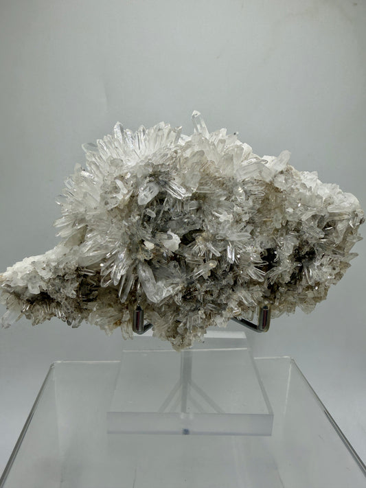 Needle Quartz Cluster. High Quality Large Clear Quartz Specimen. Gorgeous Very Fine Quartz Points.