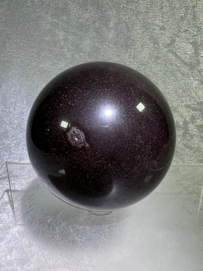 Red Tigers Eye Sphere. 70mm. Stunning Red And Gold Flash! Gorgeous Display Sphere!