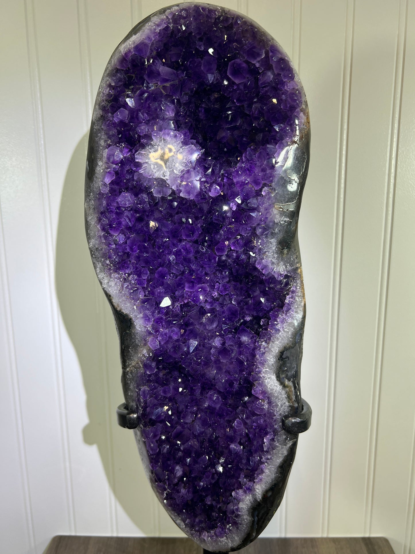 Extra Large Amethyst Geode Specimen - Uruguayan AAA Quality with Custom Stand