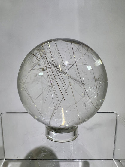 Rutile Quartz Sphere. High Quality Golden Rutilated Quartz. Stunning Display Sphere