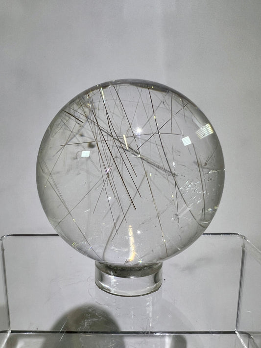 Rutile Quartz Sphere. High Quality Golden Rutilated Quartz. Stunning Display Sphere