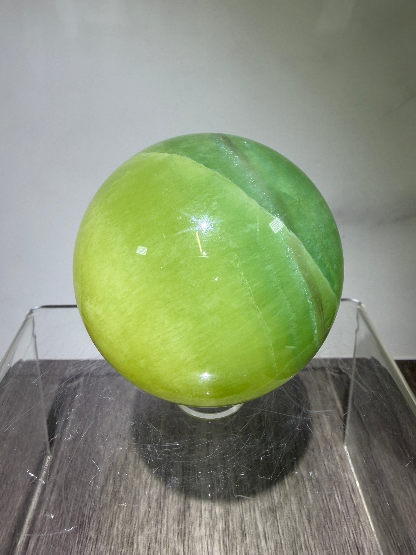 Mango Fluorite Sphere. Rare Fluorite Sphere From Brazil. Unique Beautiful Colors.