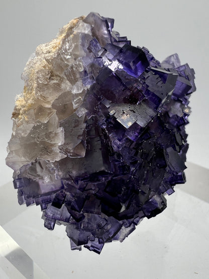 Muzquiz Purple Fluorite Specimen. High Quality Mexican Fluorite Specimen. Gorgeous Collectible Display Crystal