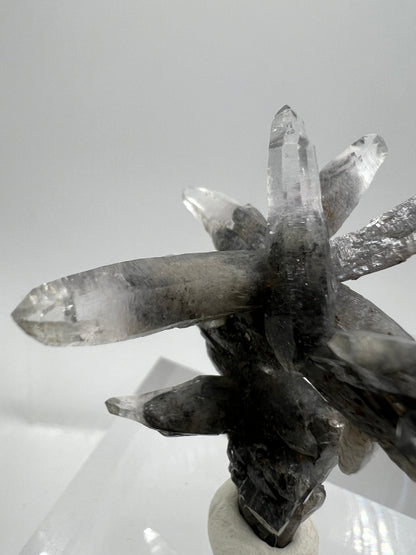 Veracruz Black Phantom Quartz Specimen. New Discovery From Mexico. Very Rare And Limited Collectors Piece. Stunning Display Crystal.