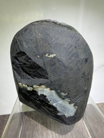 Amethyst Cut Base Geode. World Class Uruguayan Specimen With A Stalactite Eye. Stunning Top Quality Display Crystal.