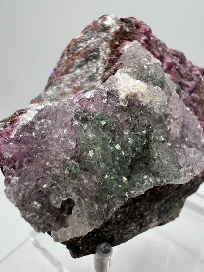 Salrose And Malachite Specimen. Stunning Rare Quartz Druzy. Beautiful Cobaltion Dolomite Specimen From The Congo.