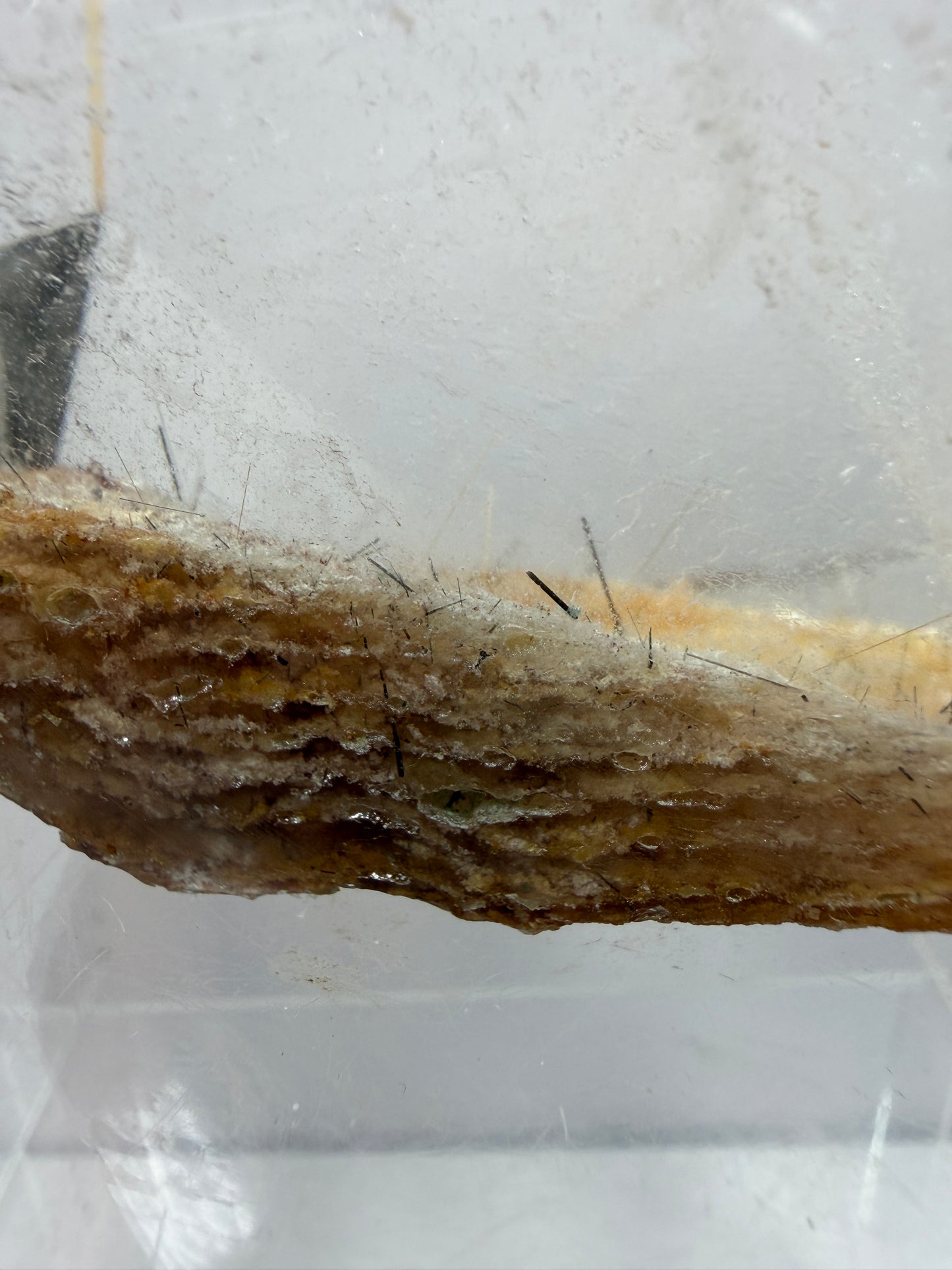 Garden Quartz Polished Freeform. Colorful Scenic Quartz With Tourmaline And Rutile From Brazil.