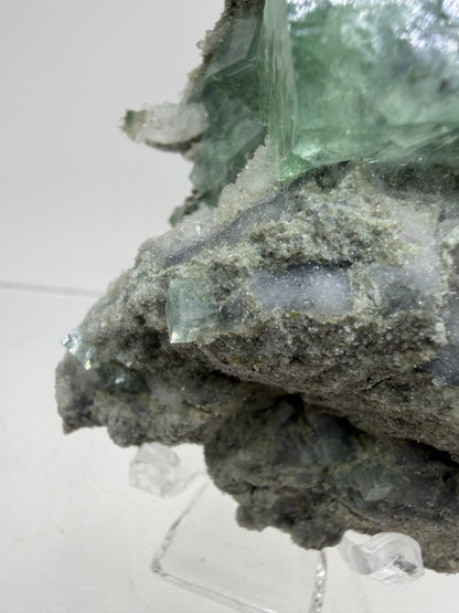 Fluorite Cubes Specimen. Gorgeous Rare Xianghualing Green Fluorite. High Quality Display Crystal