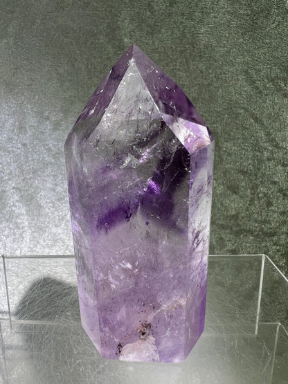 Phantom Amethyst Tower. Rare Amethyst With Amazing Rainbows. High Quality Beautiful Crystal.