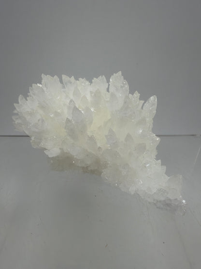 White Aragonite Crystal Specimen. Gorgeous Cave Calcite From Mexico.