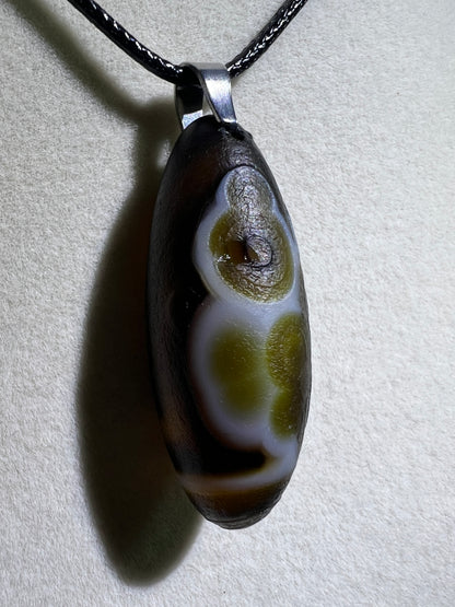 Gobi Agate Pendant. Colorful Gobi Desert Agate. World Famous Rare Botryoidal Chalcedony. Very Unique Crystal Necklace!