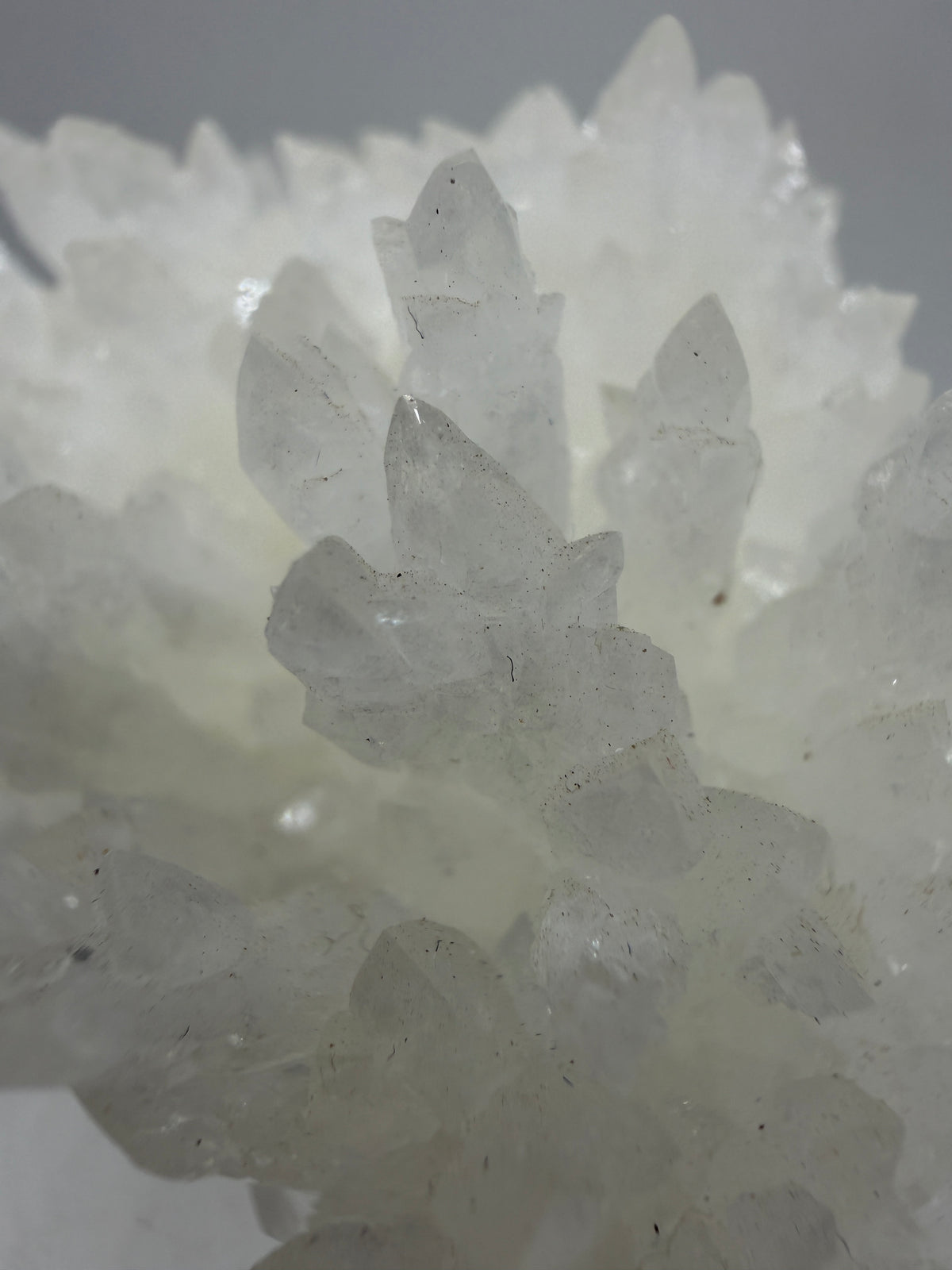 White Aragonite Crystal Specimen. Gorgeous Cave Calcite From Mexico.