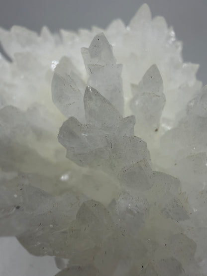 White Aragonite Crystal Specimen. Gorgeous Cave Calcite From Mexico.