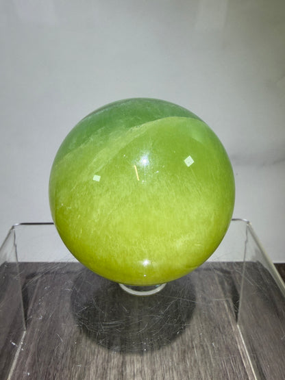 Mango Fluorite Sphere. Rare Fluorite Sphere From Brazil. Unique Beautiful Colors.