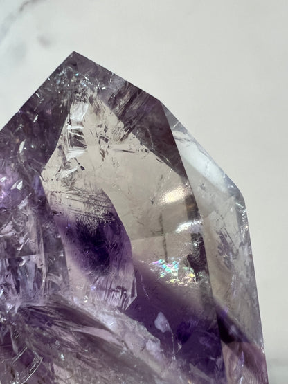 Phantom Amethyst Tower. Rare Amethyst With Amazing Rainbows. High Quality Beautiful Crystal.