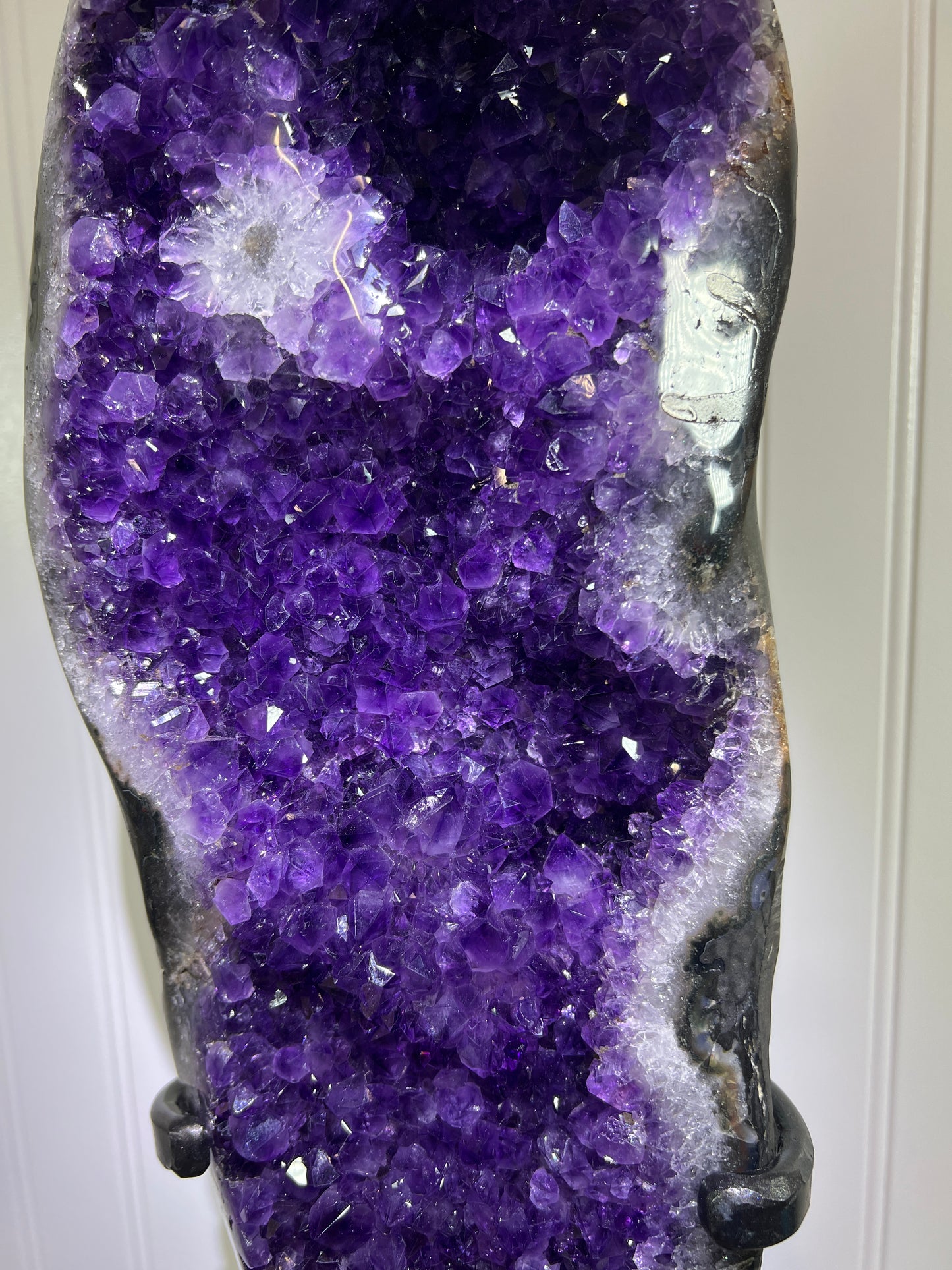 Extra Large Amethyst Geode Specimen - Uruguayan AAA Quality with Custom Stand