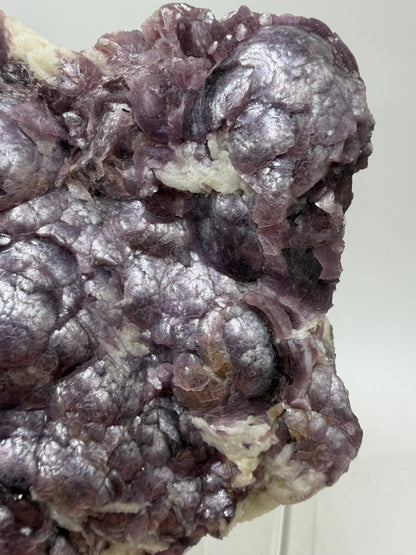 Botryoidal Lepidolite Specimen. Large Very Rare Mineral Cluster From Brazil. Lots Of Flash And Crystallization. Beautiful Color Contrasts.