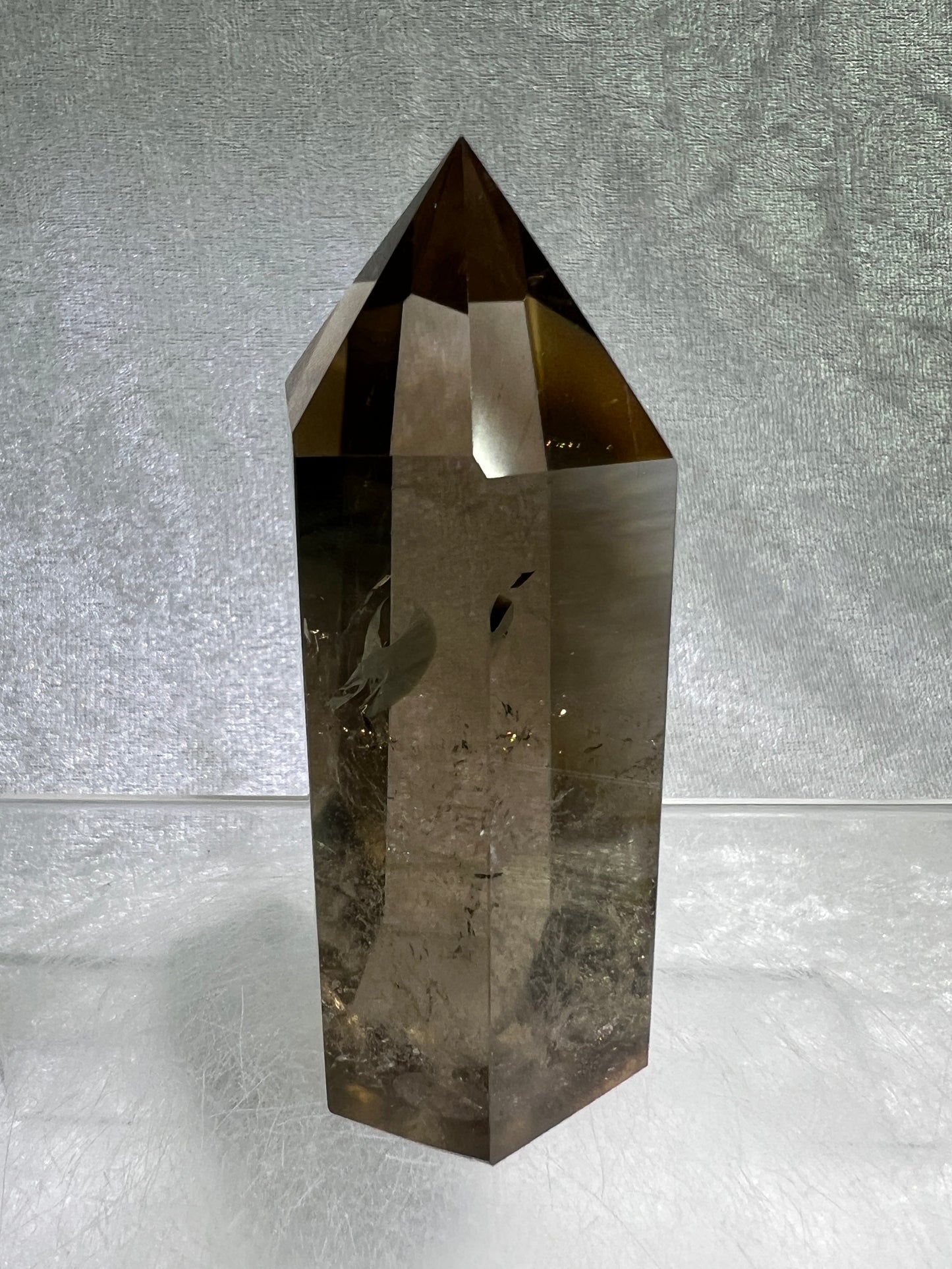 Smoky Quartz Tower. High Quality Tower From Madagascar. Beautiful Rainbows With Excellent Clarity.