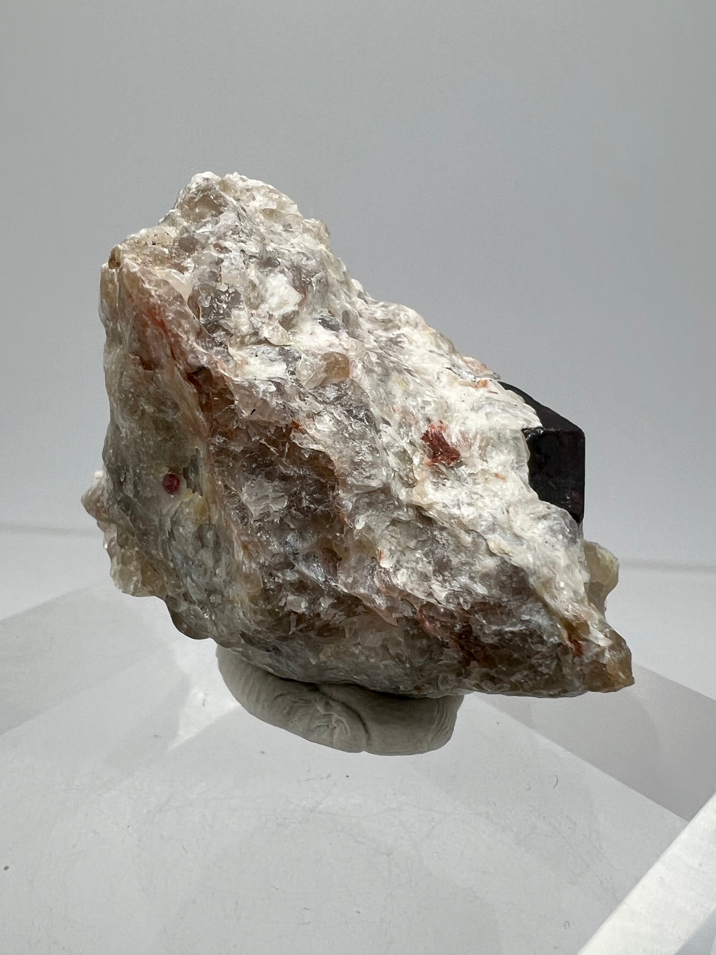 Andradite Garnet Specimen. Gorgeous Red Garnet In Matrix From Karibib, Namibia. Rare African Display Crystal.