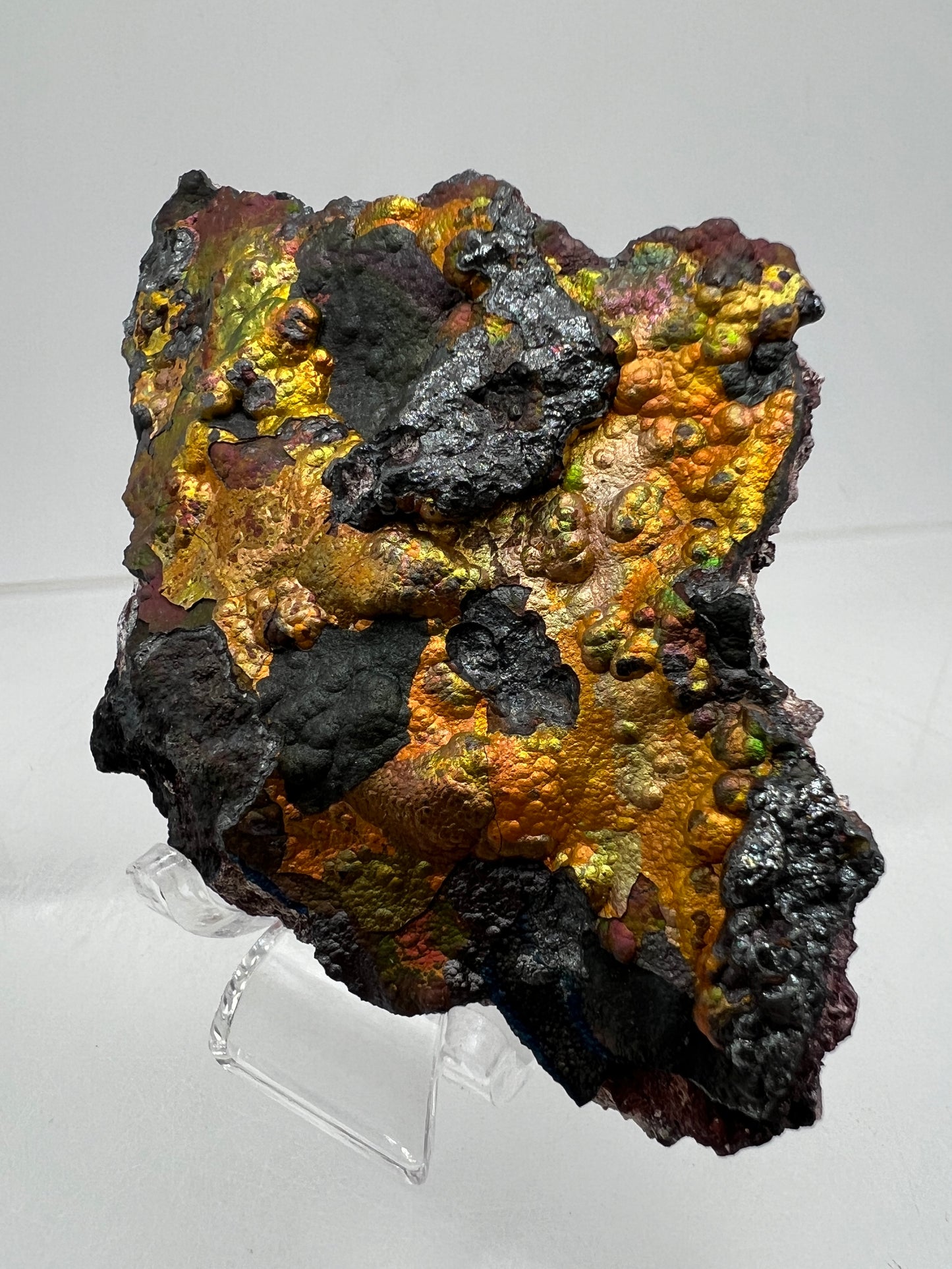 Turgite From Chihuahua, Mexico. Stunning Iridescent Rainbow Flash. Amazing Hematite Goethite Mineral Specimen.