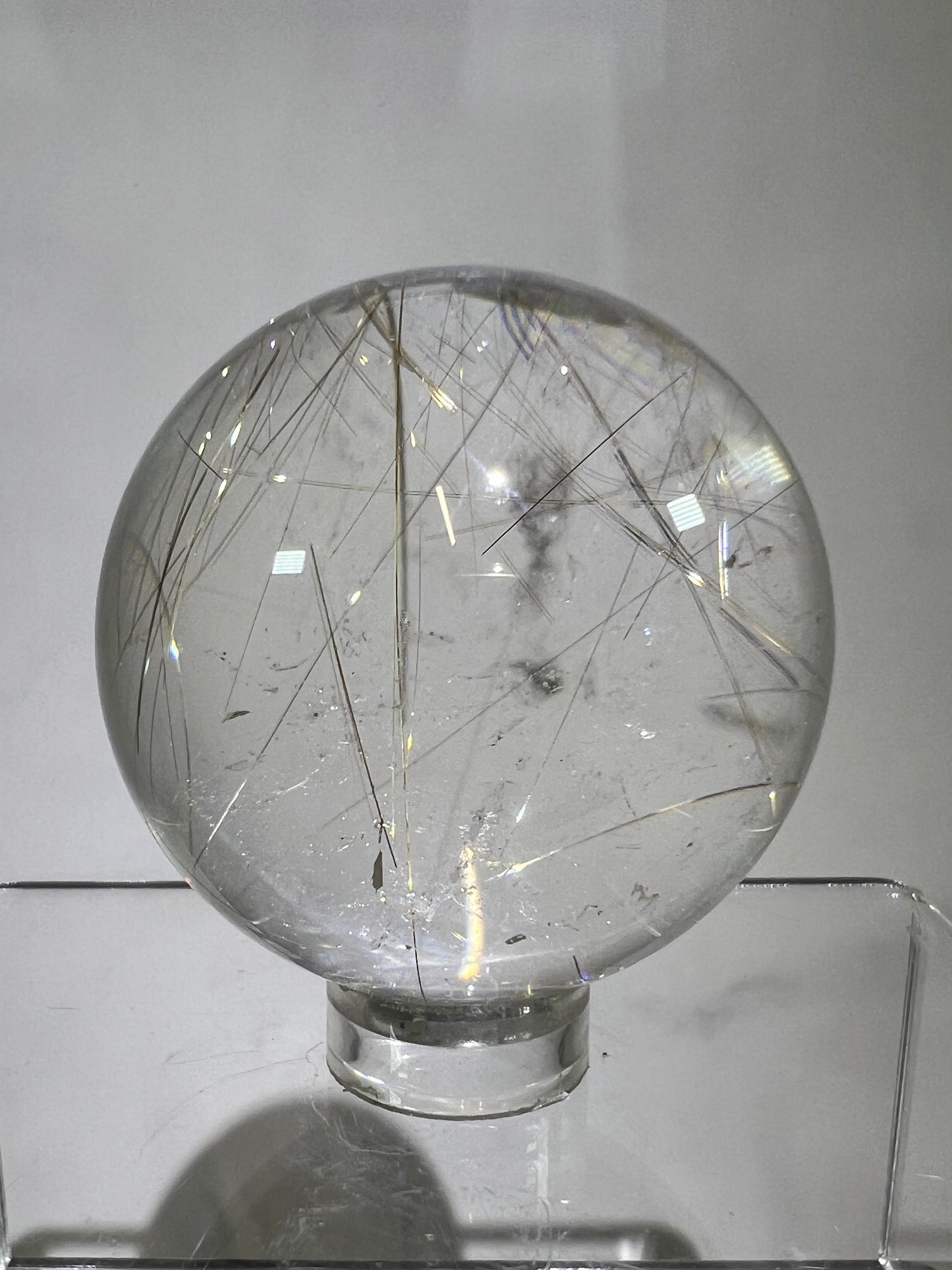 Rutile Quartz Sphere. High Quality Golden Rutilated Quartz. Stunning Display Sphere