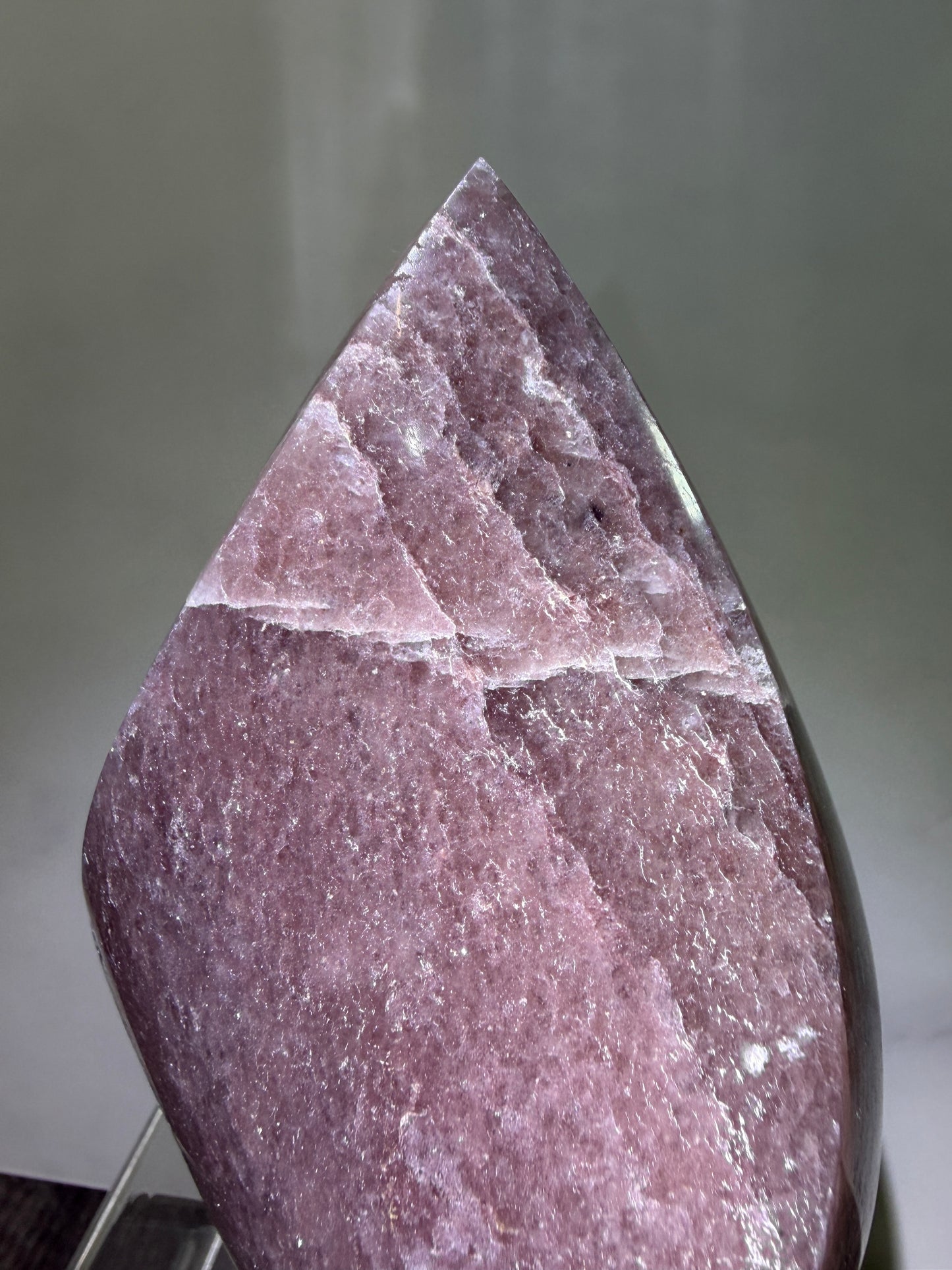 Strawberry Quartz Flame. High Quality Rare Quartz From Brazil. Gorgeous Mica Flash.