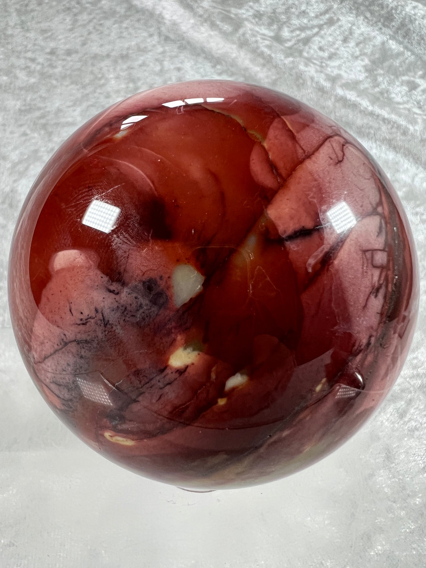 Mookaite Crystal Sphere. 76mm. Amazing Colors And Patterns. High Quality Collectors Sphere.