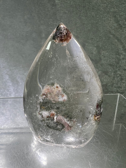 Garden Quartz Crystal Flame. Gorgeous Four Seasons Landscape. Rare Lodolite Quartz Flame