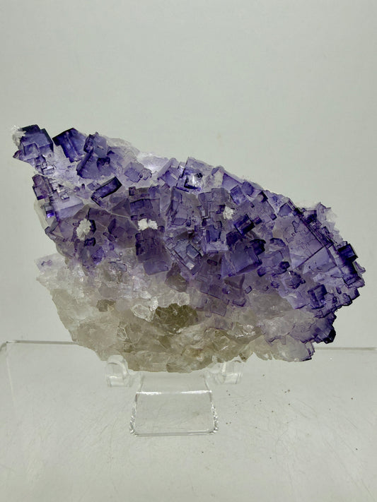 Muzquiz Purple Fluorite Specimen. Amazing Mexican Fluorite Specimen. Beautiful Collectible Display Crystal