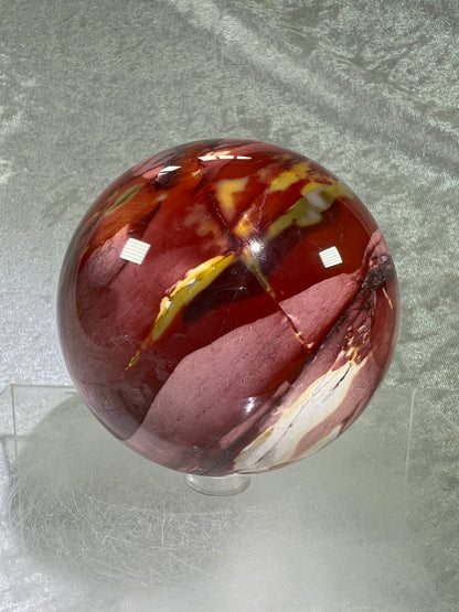 Mookaite Crystal Sphere. 76mm. Amazing Colors And Patterns. High Quality Collectors Sphere.