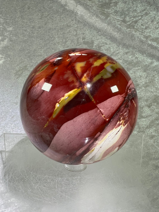 Mookaite Crystal Sphere. 76mm. Amazing Colors And Patterns. High Quality Collectors Sphere.