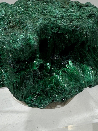 Malachite Display Specimen. Silky Malachite Cluster. High Quality Velvet Malachite From The Congo