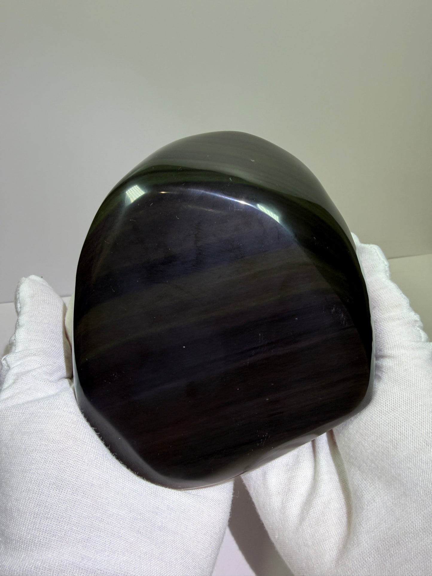 Rainbow Obsidian Freeform. High Quality Carved Flower. Gorgeous One Of A Kind Display Crystal
