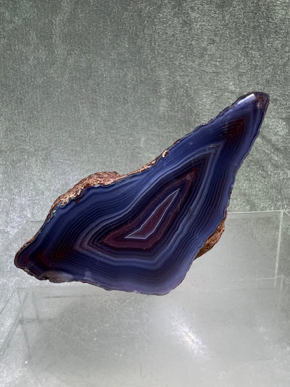 Red Sashe River Agate Freeform. Incredible Semi Polished Freeform From Zimbabwe. High Quality Rare Display Crystal