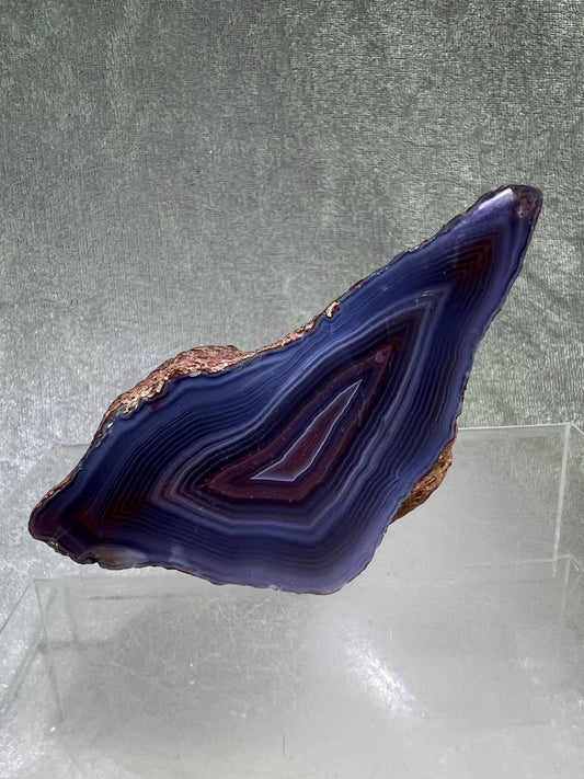 Red Sashe River Agate Freeform. Incredible Semi Polished Freeform From Zimbabwe. High Quality Rare Display Crystal