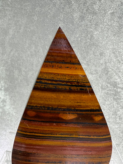 Tiger Iron Crystal Flame. Gorgeous Rare Display Flame With Amazing Flash.