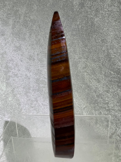 Tiger Iron Crystal Flame. Gorgeous Rare Display Flame With Amazing Flash.