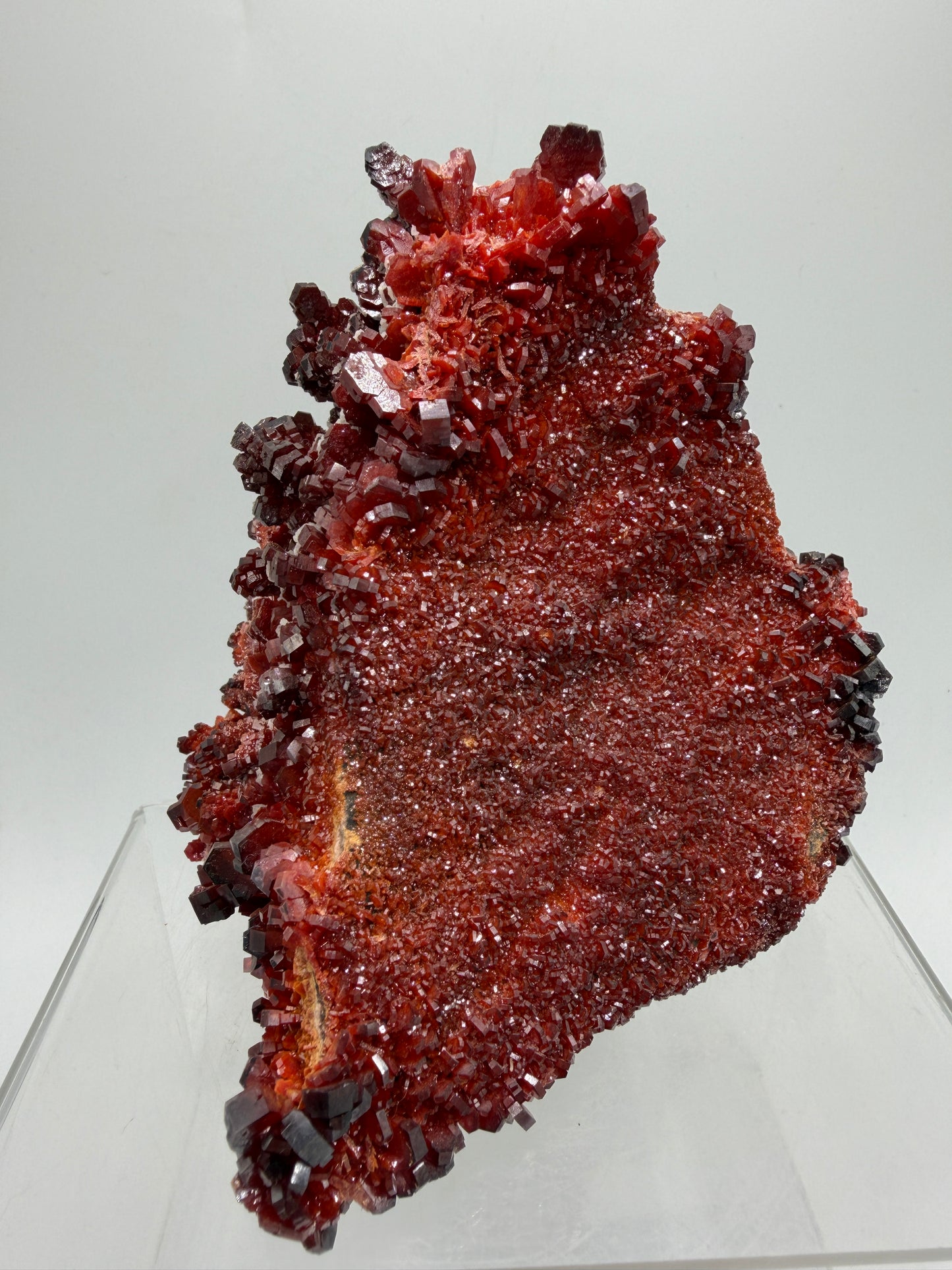 Vanadinite Crystal Specimen. Large High Quality Crystal Cluster. Gorgeous Mineral Specimen From Morocco