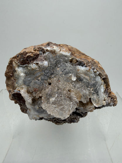Hyalite Opal Geode. Amazing Rare Large Specimen From Mexico. Stunning Bright Green UV Reaction.