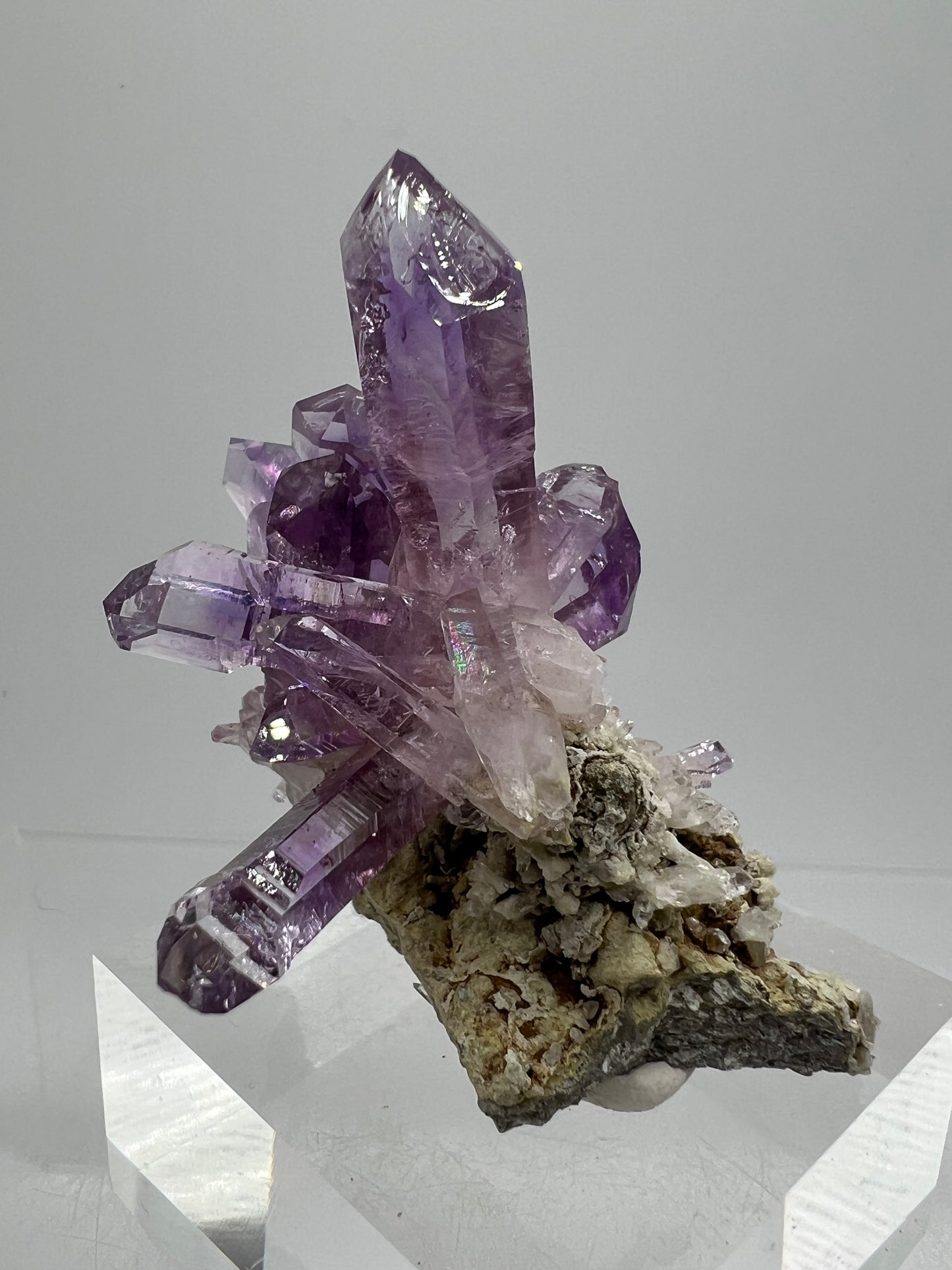 Veracruz Amethyst Display Cluster. Gorgeous Deep Purple High Quality Specimen. World Famous Rare Amethyst