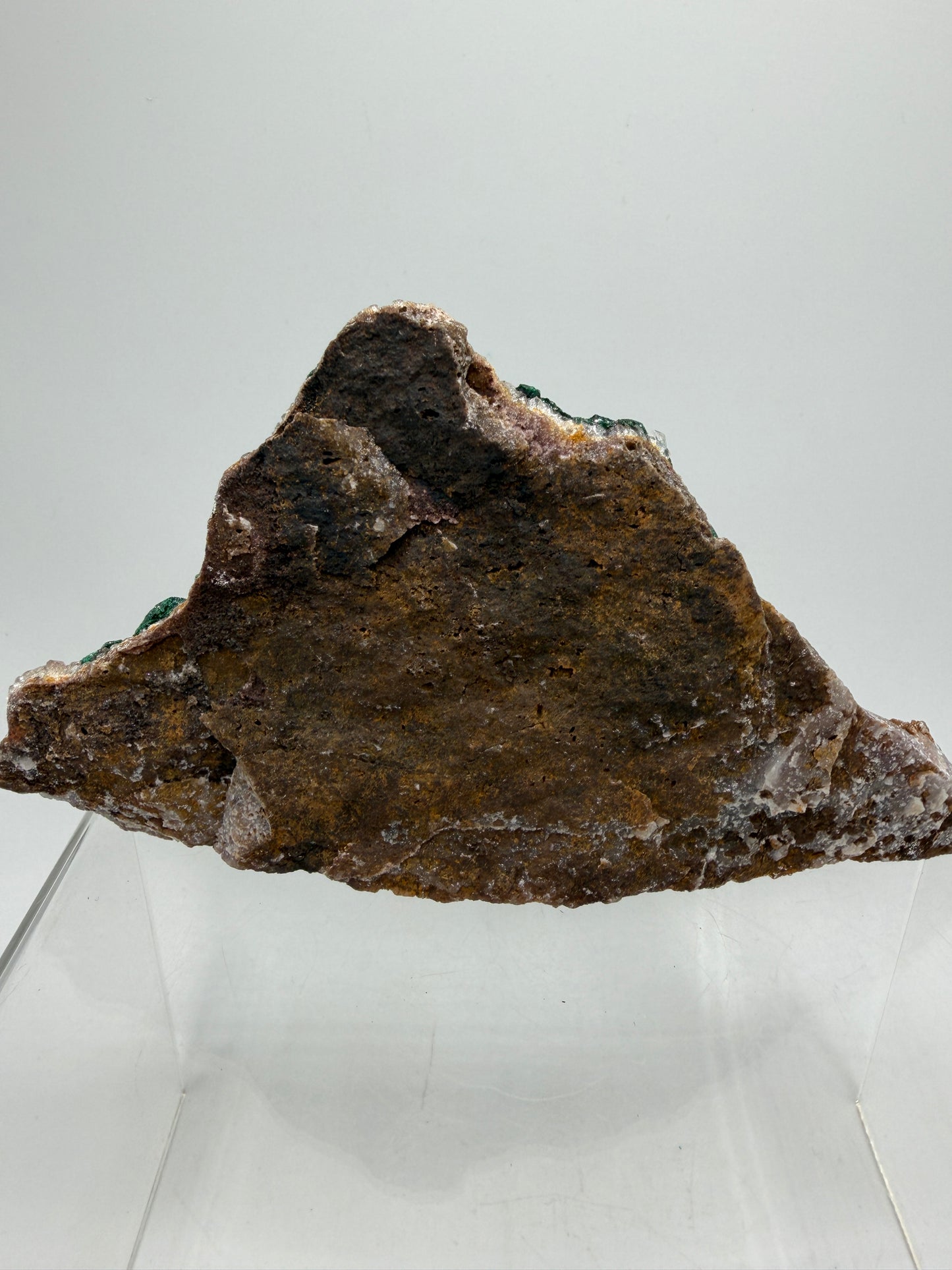 Ball Malachite On A Druzy Quartz And Dolomite Matrix. High Quality Specimen From Congo.