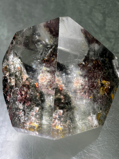 Garden Quartz Polished Freeform. Very Colorful Four Seasons Landscape. High Quality Crystal.