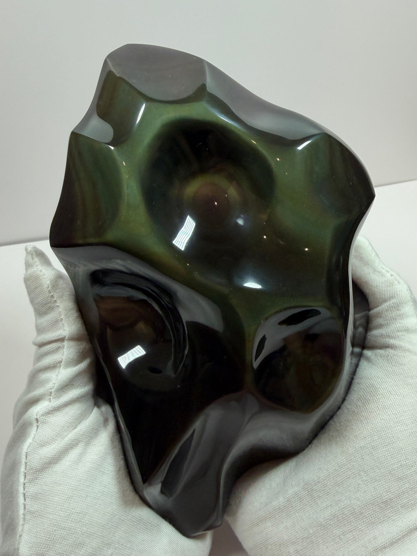 Rainbow Obsidian Freeform. Top Quality Large Statement Piece. Gorgeous One Of A Kind Display Crystal.